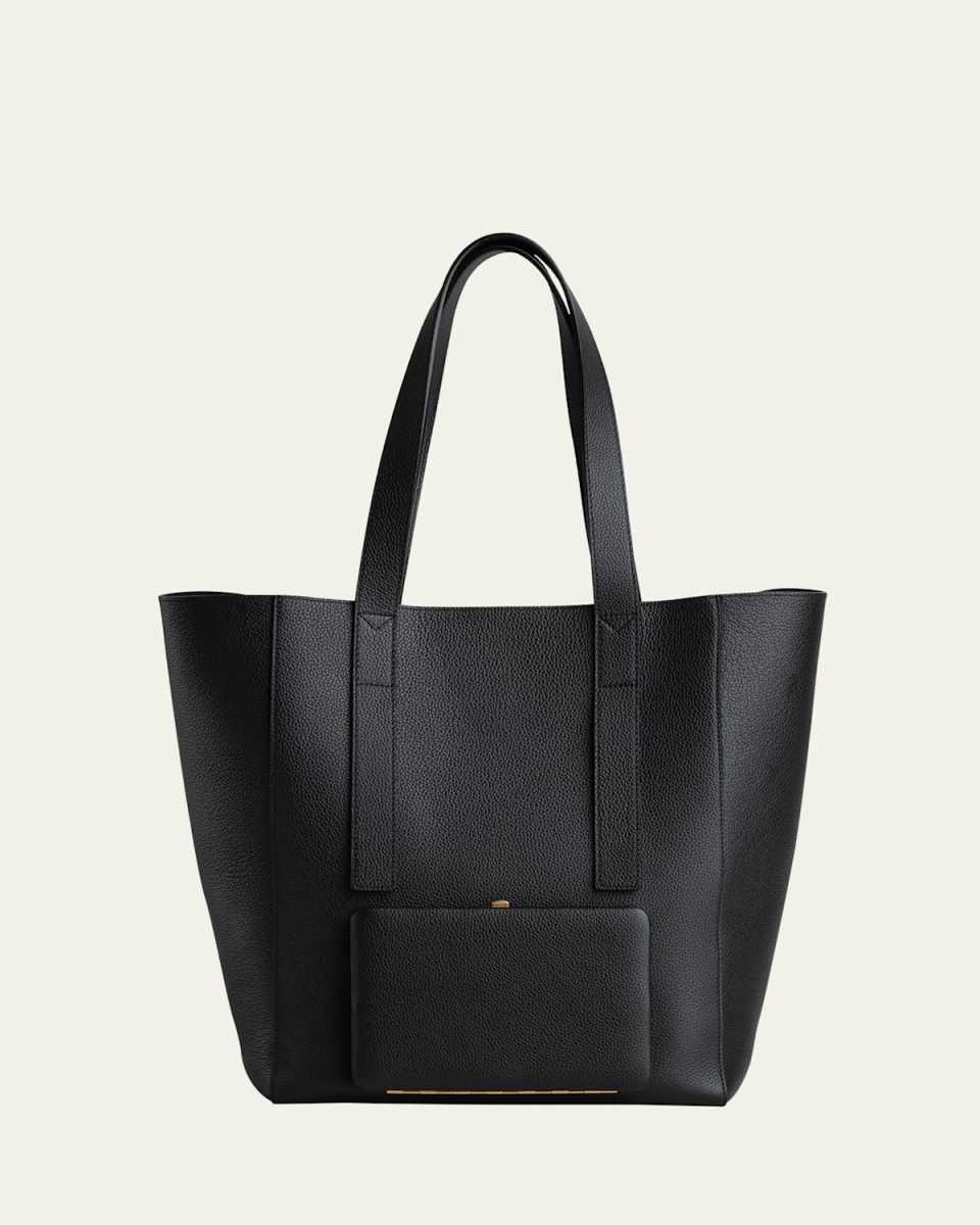 Seveny Leather Shopper Tote Bag
